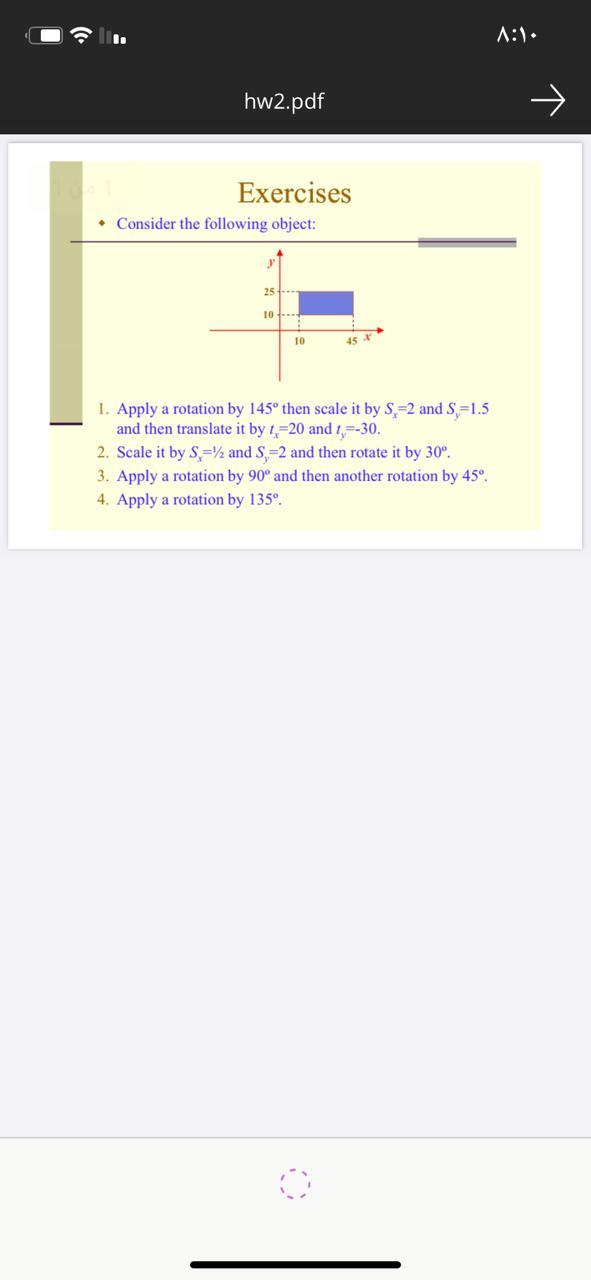 1:13 hw3.pdf } 1 من 1 Exercises Consider the | Chegg.com