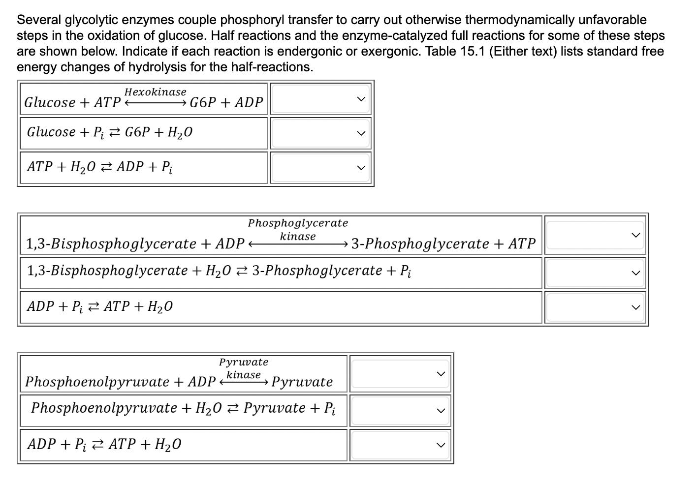 Solved Several glycolytic enzymes couple phosphoryl transfer