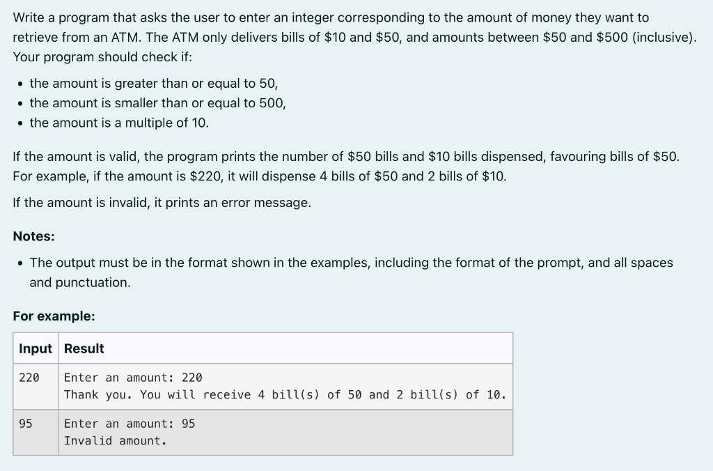 Solved Write a program that asks the user to enter an | Chegg.com