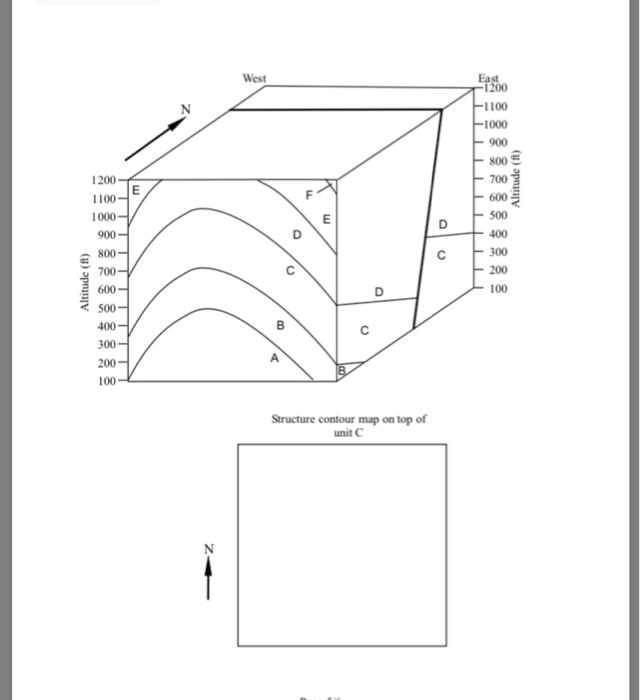 1) Complete the geologic map and cross section(s) as | Chegg.com