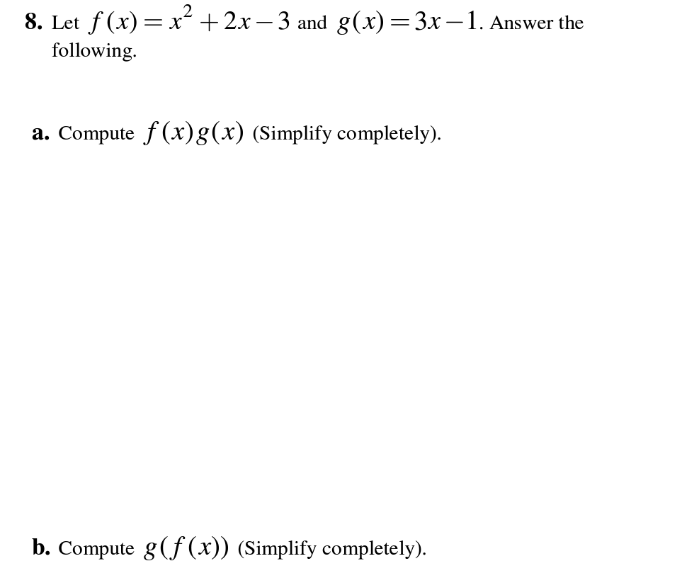 solved-8-let-f-x-x2-2x-3-and-g-x-3x-1-answer-the-chegg