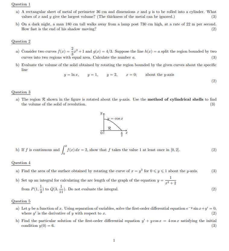 Sheet Metal Math Test Solved Question 1 a) A rectangular sheet of metal of | Chegg.com