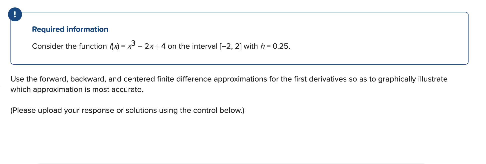 Solved Required information Consider the function f(x) = x - | Chegg.com