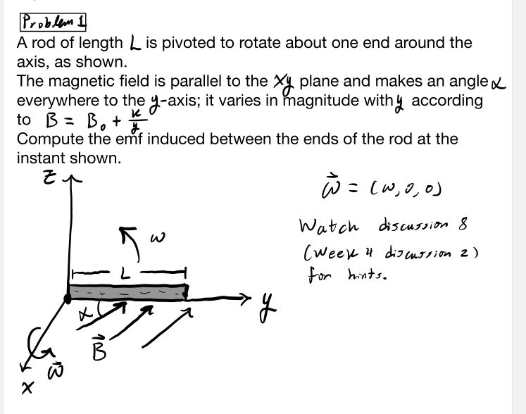Pi With Rotating Rods Solved A rod of length is pivoted to rotate about one end | Chegg.com