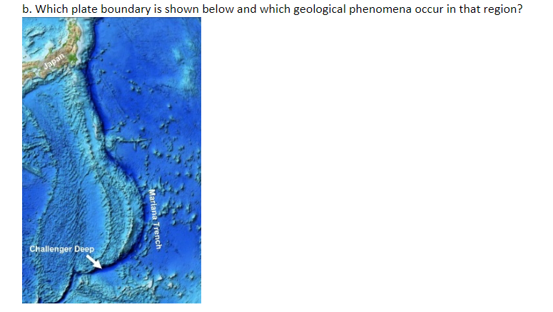Solved 6. a. What does the large underwater ridge in the | Chegg.com