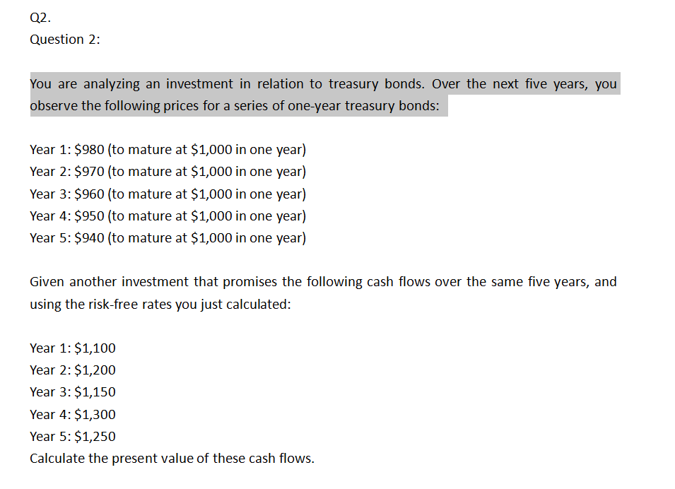 Solved You Are Analyzing An Investment In Relation To | Chegg.com