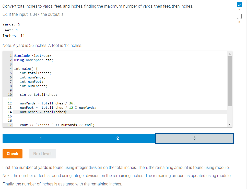 Solved Convert Totallnches To Yards Feet And Inches Chegg