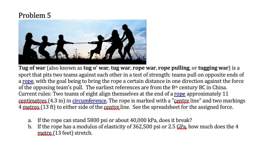 Mechanics Of Tug Of War