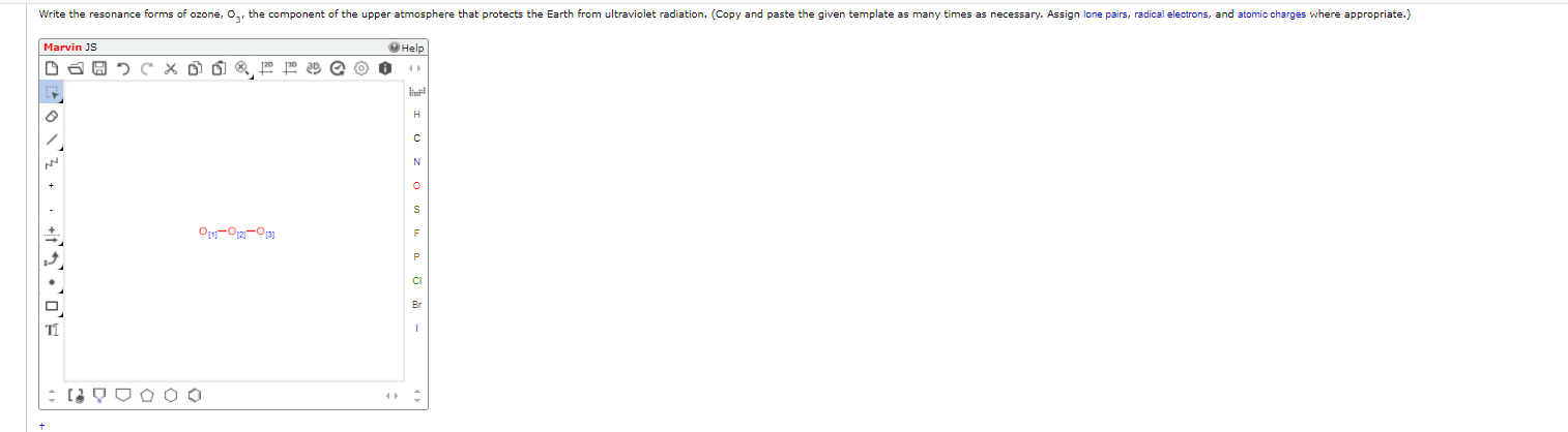 Solved Write the resonance forms of ozone, O3, the component | Chegg.com