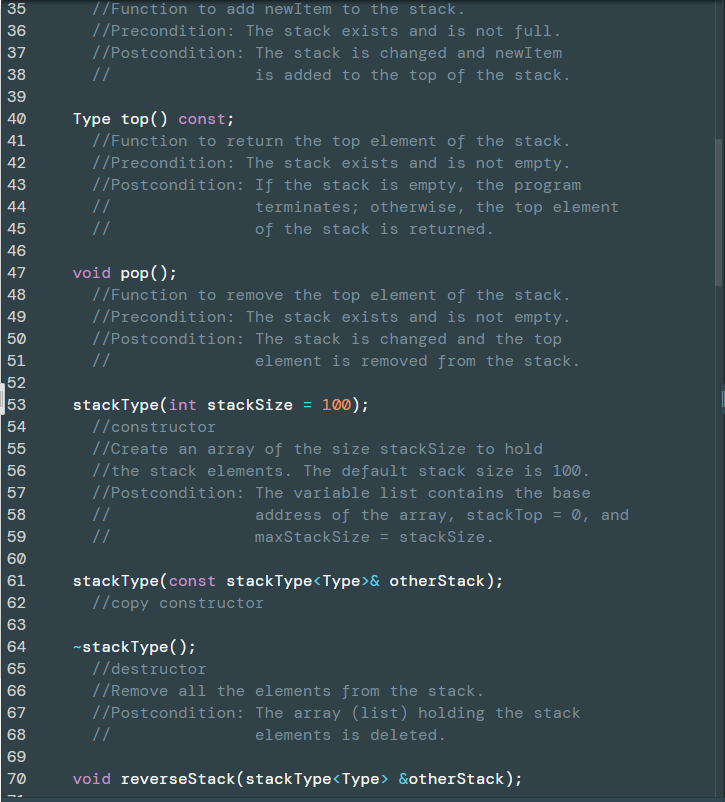 Solved This Operation Copies The Elements Of A Stack In | Chegg.com