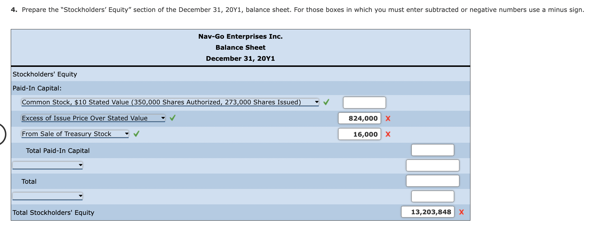 Solved Entries for Selected Corporate Transactions Nav-Go | Chegg.com