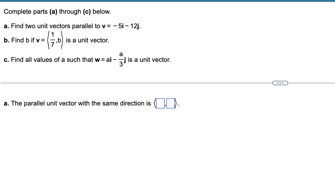Solved Complete parts (a) through (c) below. a. Find two | Chegg.com