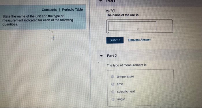 Solved Constants I Periodic Table Part A State the name of | Chegg.com
