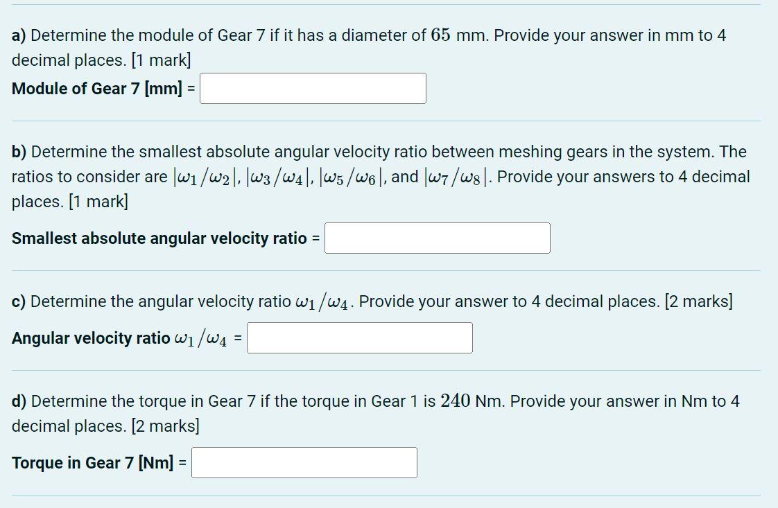 Solved Consider the compound gear train shown in Figure P6. | Chegg.com