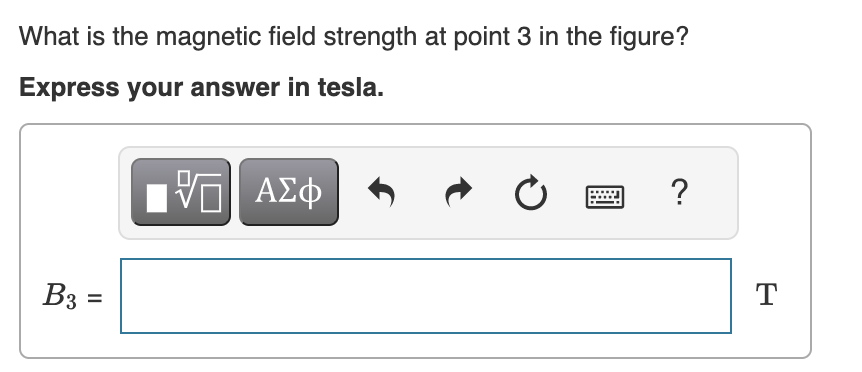 Solved What is the magnetic field strength at point 1 in the | Chegg.com