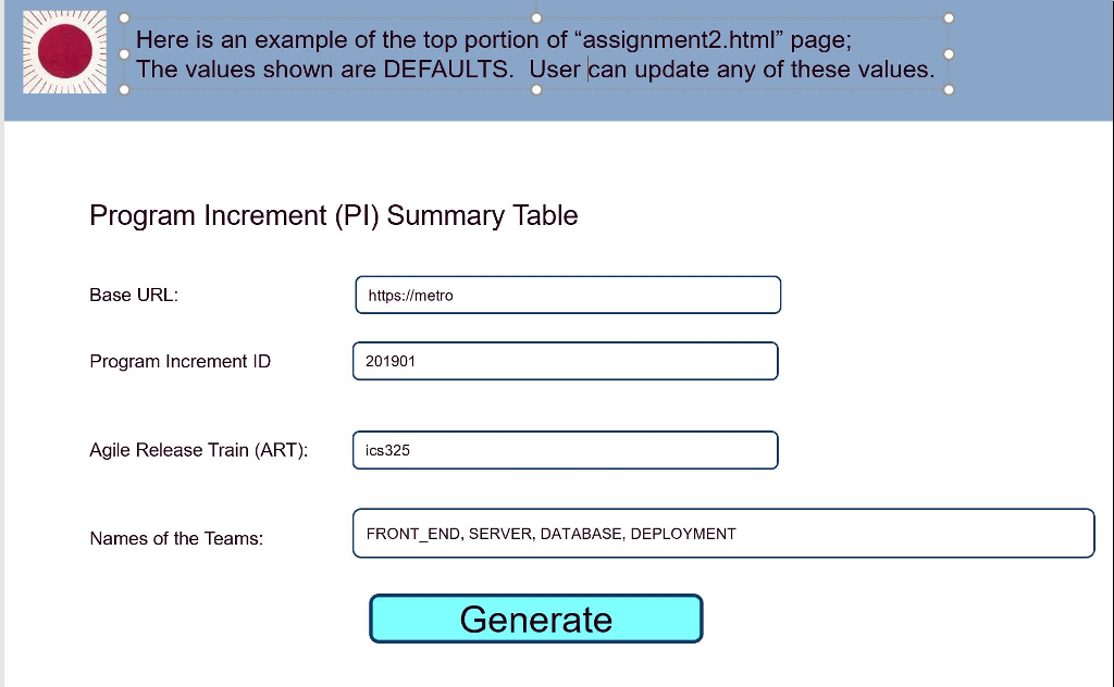 In Assignment 3, you will build a HTML table with | Chegg.com