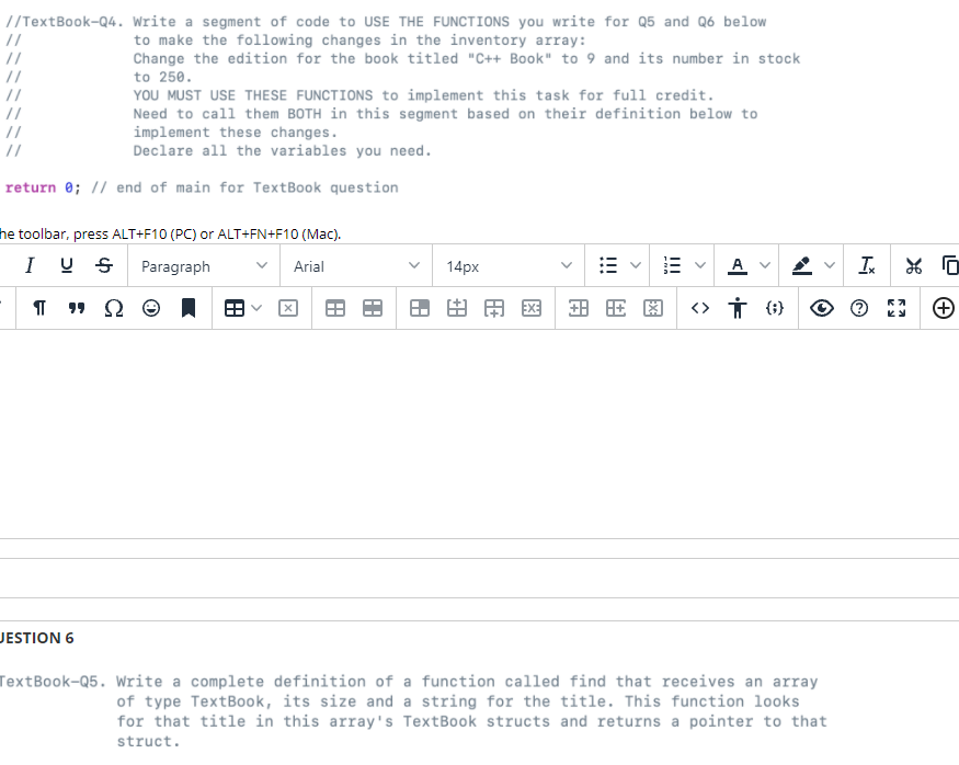 Solved //TextBook-Q4. Write a segment of code to USE THE | Chegg.com