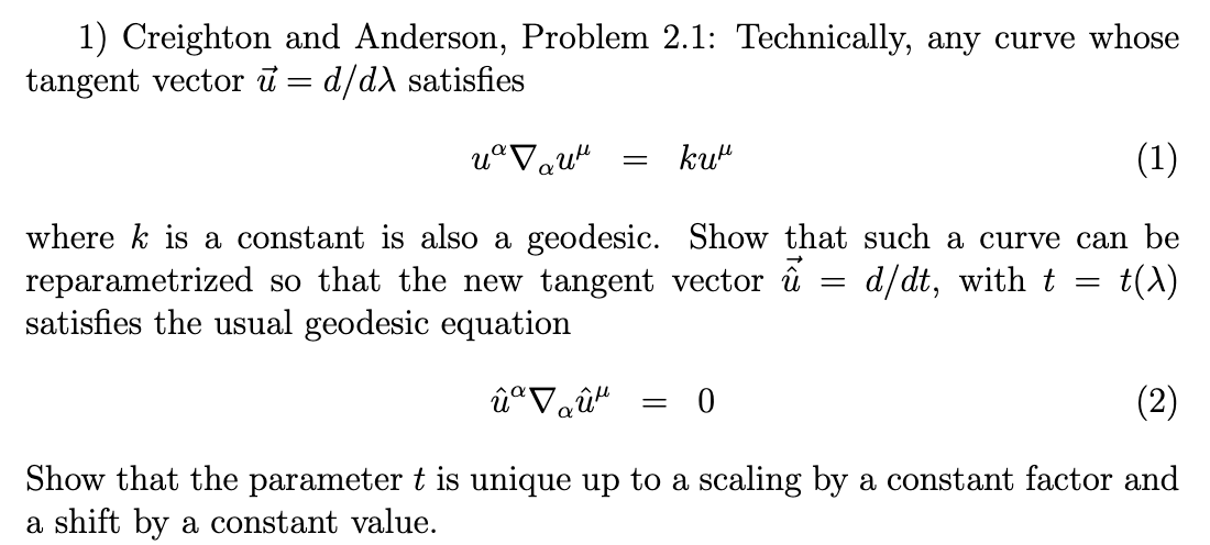 Solved 1) Creighton and Anderson, Problem 2.1: Technically, | Chegg.com