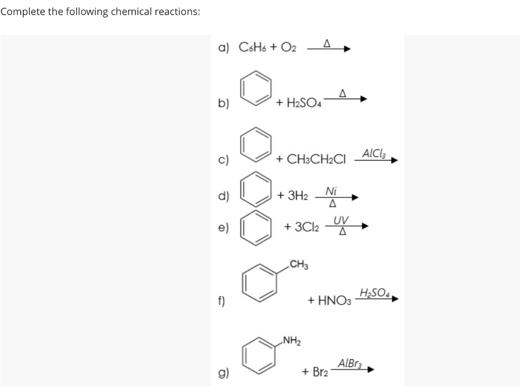 Phản ứng giữa Benzene và Chlorine