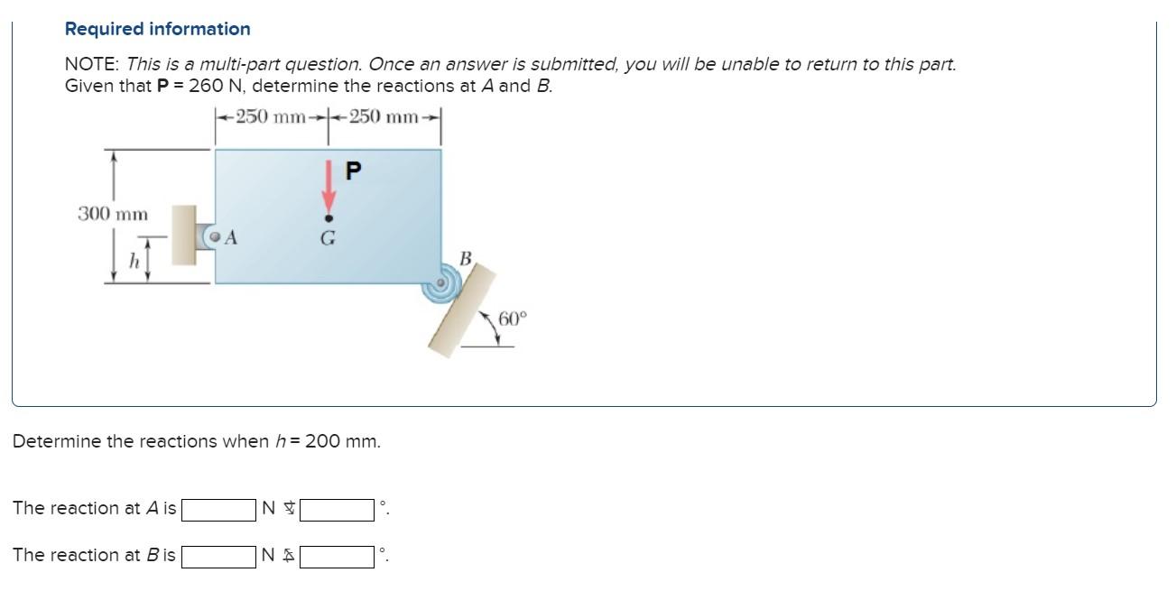 Solved Required Information NOTE: This Is A Multi-part | Chegg.com