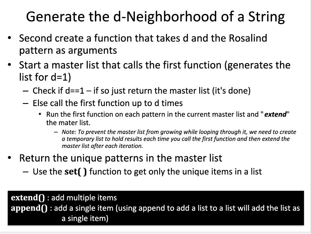 Solved The d-neighborhood Neighbors(Pattern, d) is the set | Chegg.com