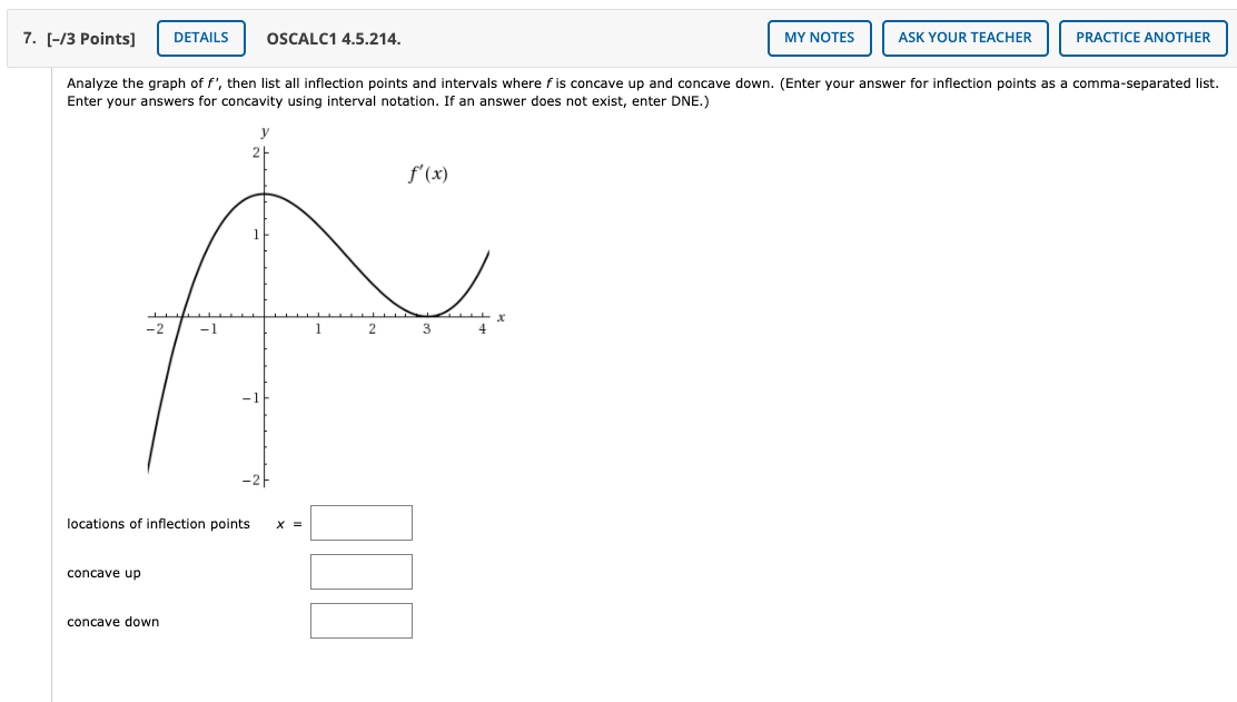 Solved 13. [4/7 Points] DETAILS PREVIOUS ANSWERS OSCALC1 | Chegg.com
