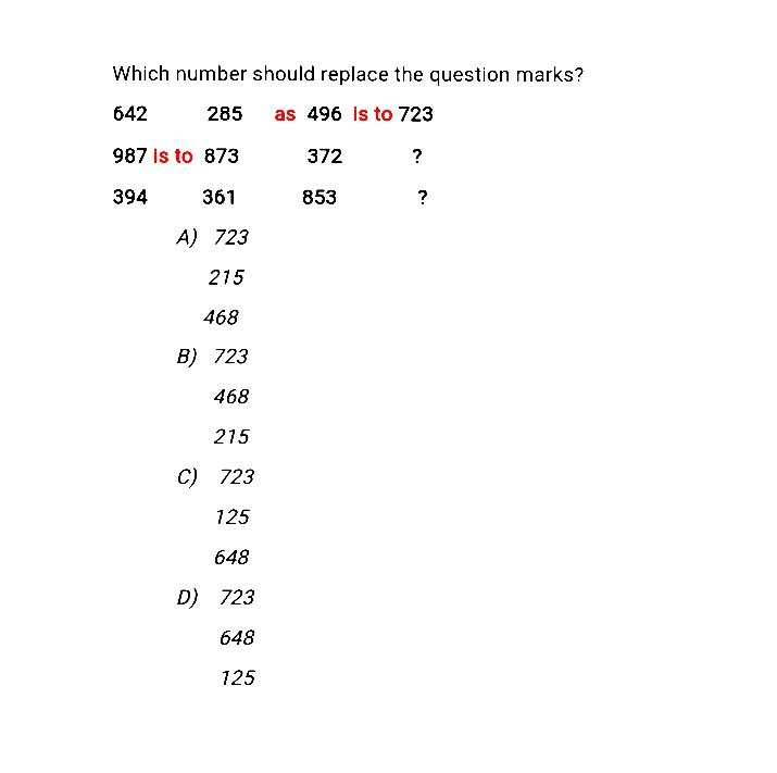 Which number should replace the question marks? 642 | Chegg.com