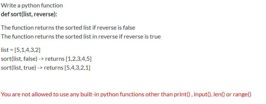 python sort list