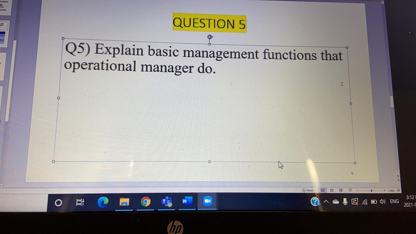 Solved QUESTION 5 Q5) Explain Basic Management Functions | Chegg.com