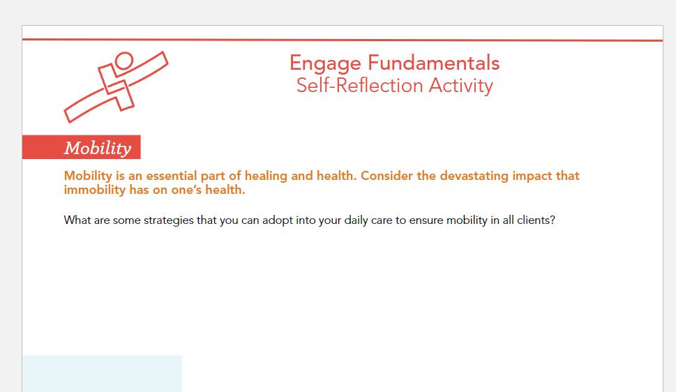 Solved Engage Fundamentals SelfReflection Activity Mobility