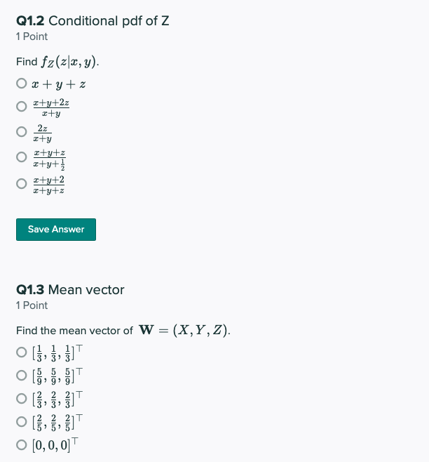 Solved Consider the joint probability distribution function | Chegg.com