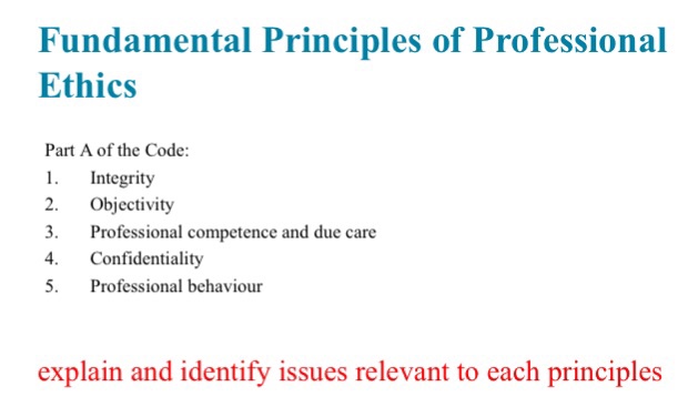 Five Fundamental Principles Of Professional Ethics