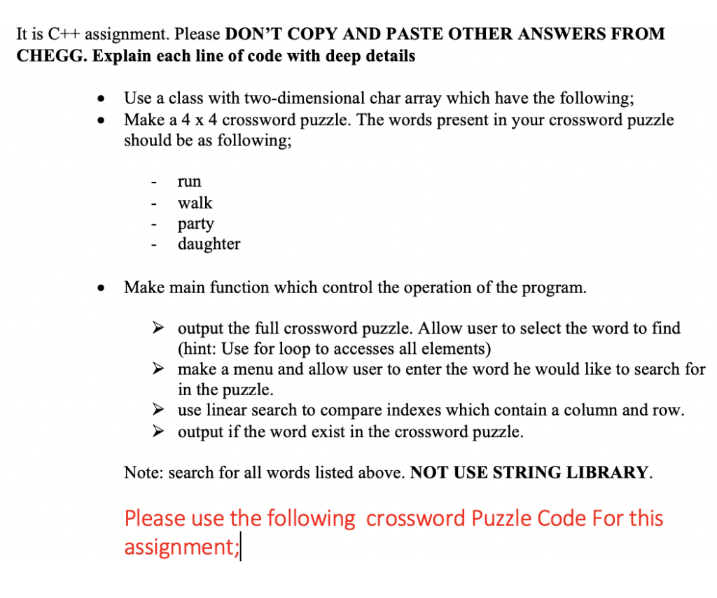 Solved It is C++ assignment. Please DON'T COPY AND PASTE | Chegg.com