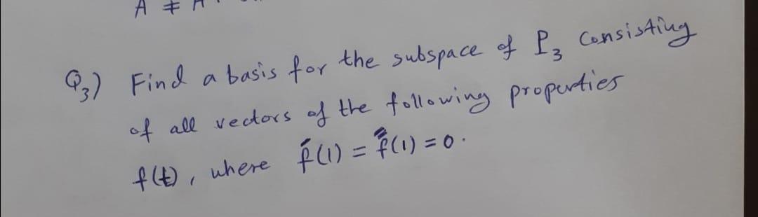 93 Find A Basis For The Subspace Of P Consisting Of Chegg Com