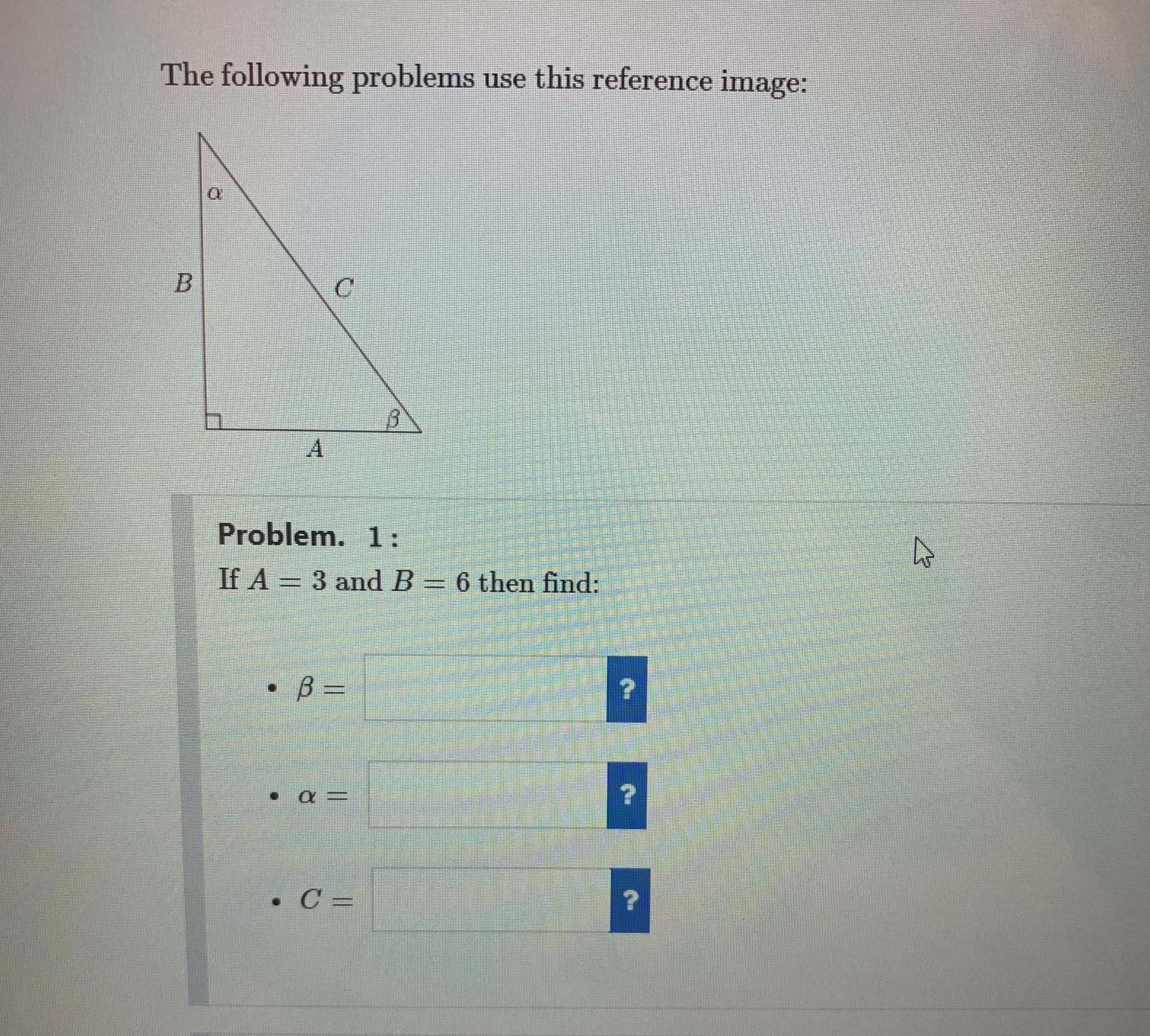 Solved The following problems use this reference image: | Chegg.com