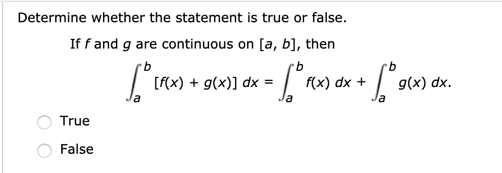 Solved Determine Whether The Statement Is True Or False. If | Chegg.com