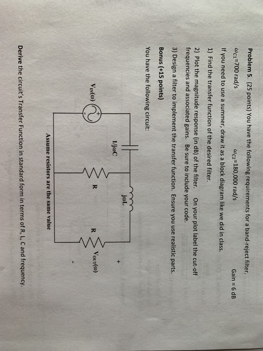 Solved Problem 5 25 Points You Have The Following Chegg Solved Problem 5 25 Points You Have The Following Chegg