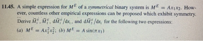 Solved 11.45. A simple expression for ME of a symmetrical | Chegg.com