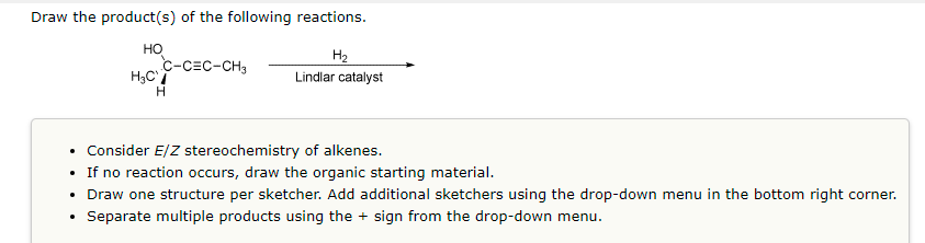 Solved Draw the product(s) of the following reactions. - | Chegg.com