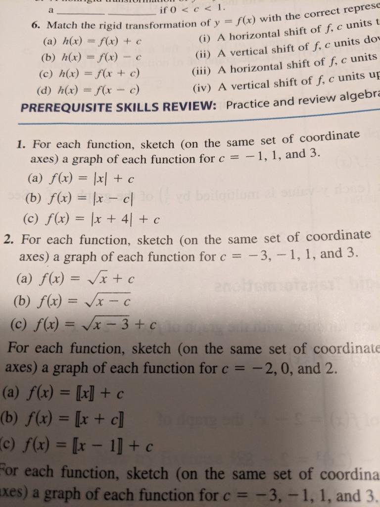 Solved . Use the graph of f(x) = x2 to write an equation for | Chegg.com