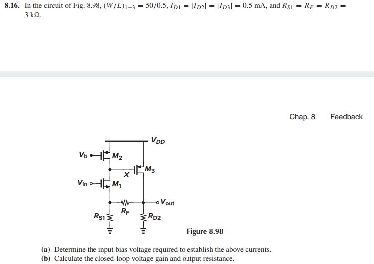 Solved Design Of Analog CMOS Integrated Circuits (2nd | Chegg.com