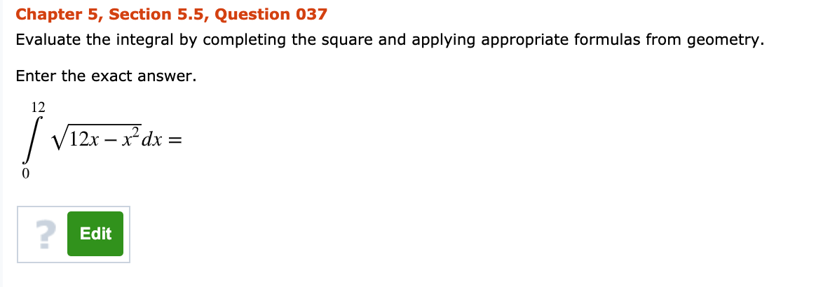 Solved Chapter 7, Section 7.8, Question 031 Evaluate the | Chegg.com