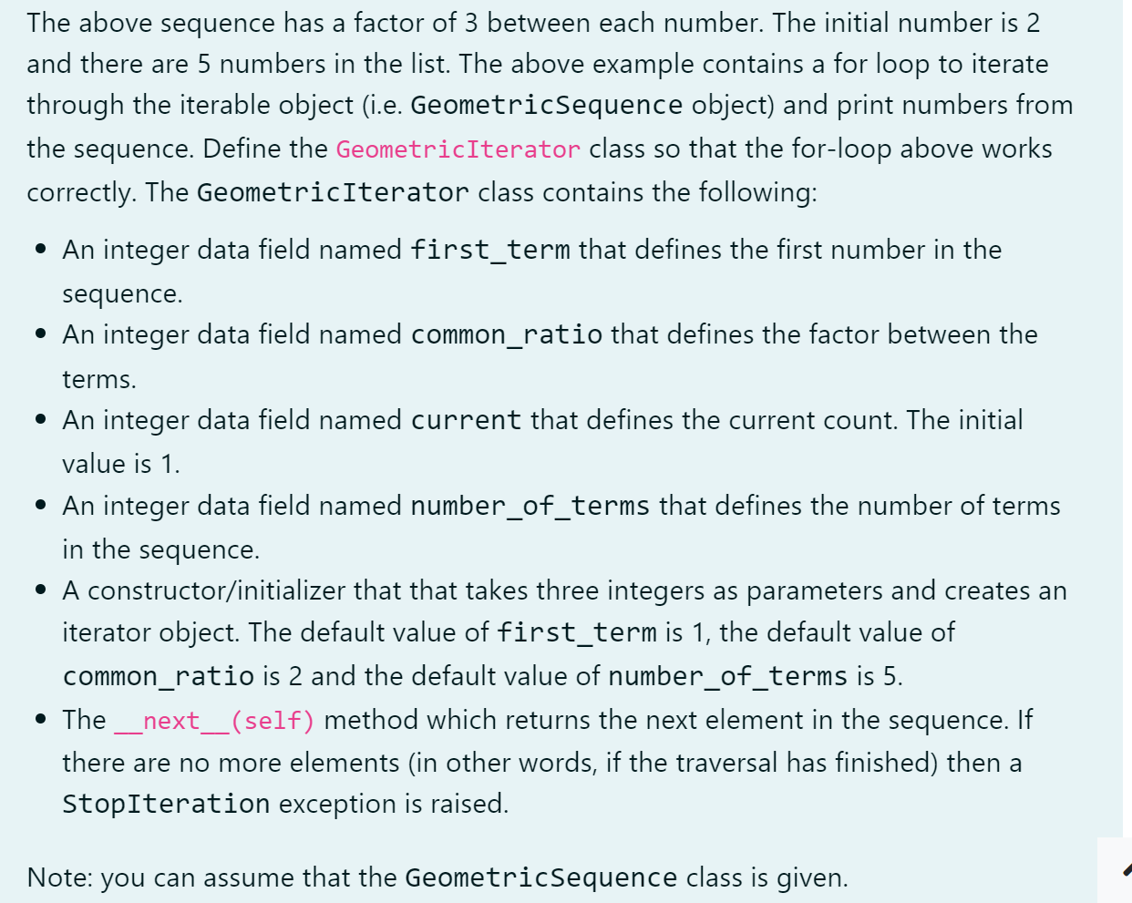 Solved Consider the following class definition: class | Chegg.com