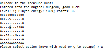 Solved Hi, I have to create Treasure Hunting Game that takes | Chegg.com