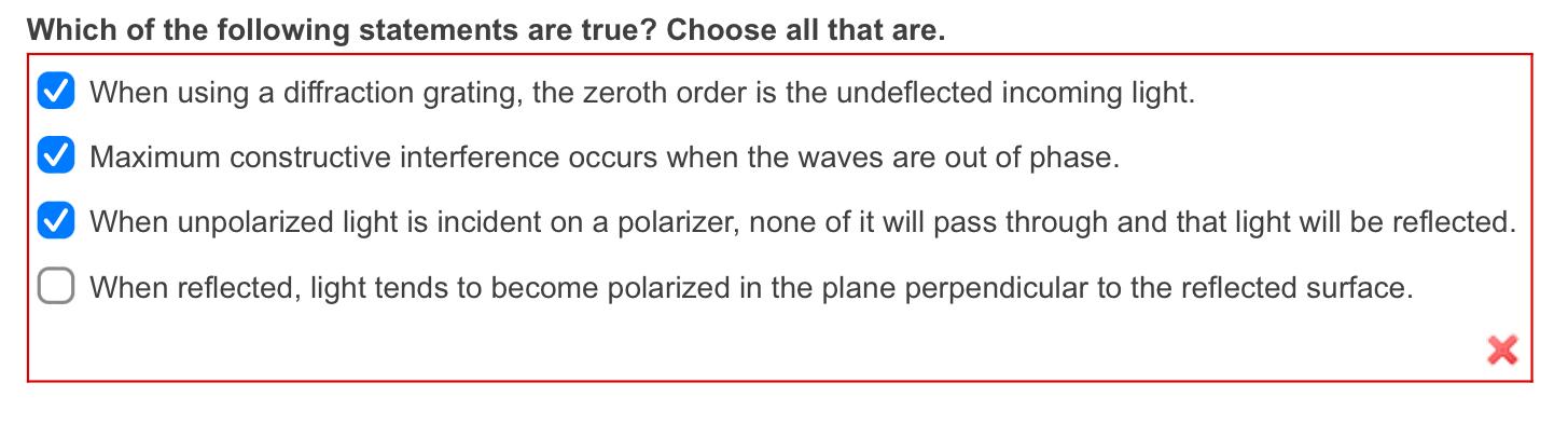 Solved Which of the following statements are true? Choose | Chegg.com