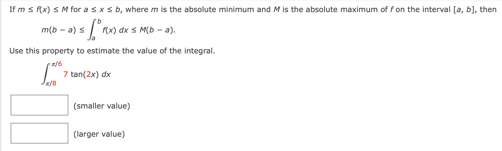 Solved If M≤f(x)≤m For A≤x≤b, Where M Is The Absolute 