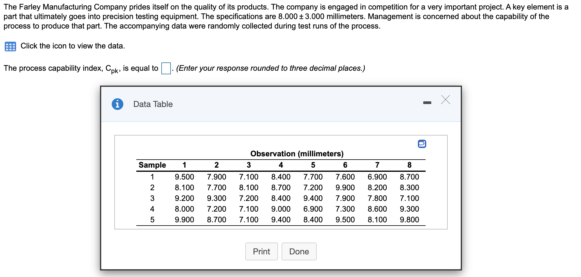 Solved The Farley Manufacturing Company prides itself on the