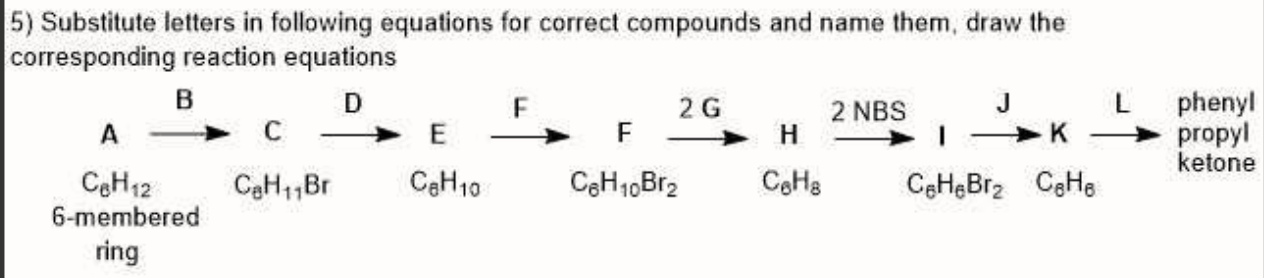 Solved L 5) Substitute letters in following equations for | Chegg.com