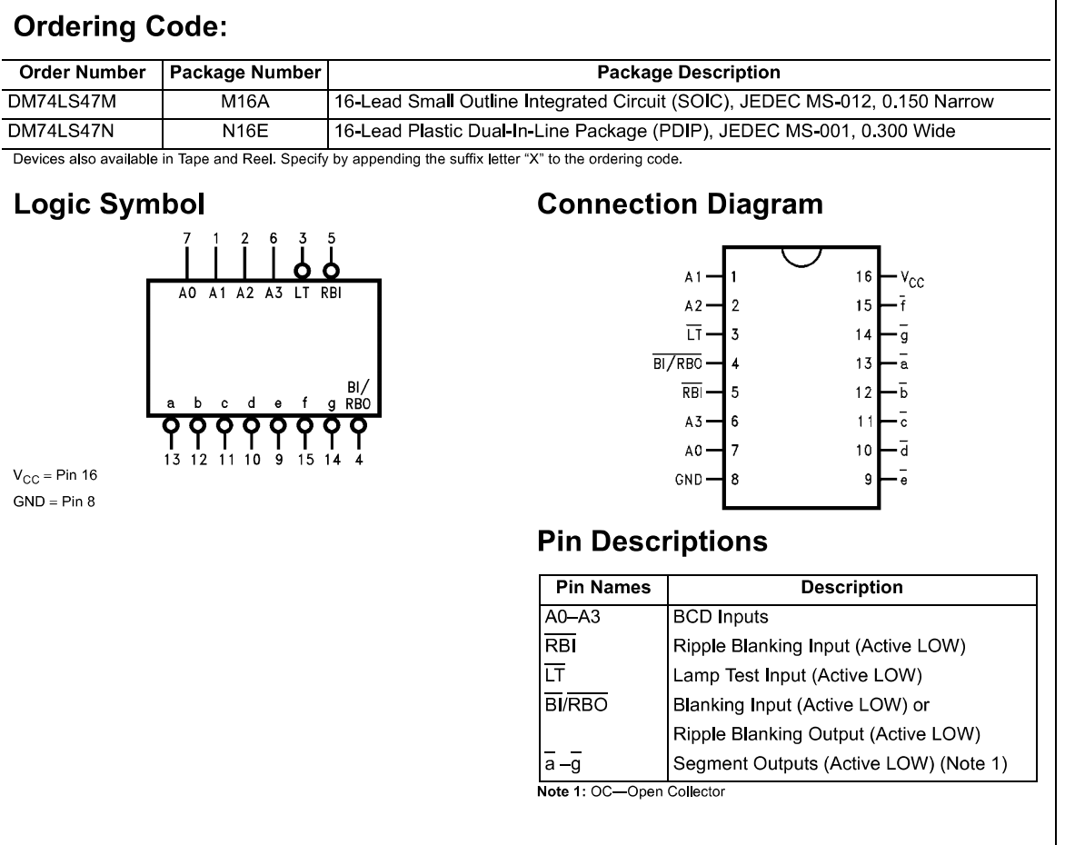 Order code перевод. 74ls47 схема подключения. 74ls47 схема. 74ls08 Datasheet на русском.