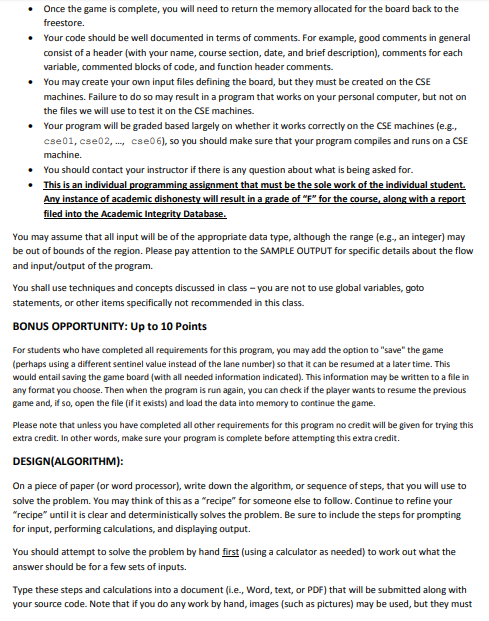 Write Up About Program PROGRAM DESCRIPTION The purpose of this programming | Chegg.com